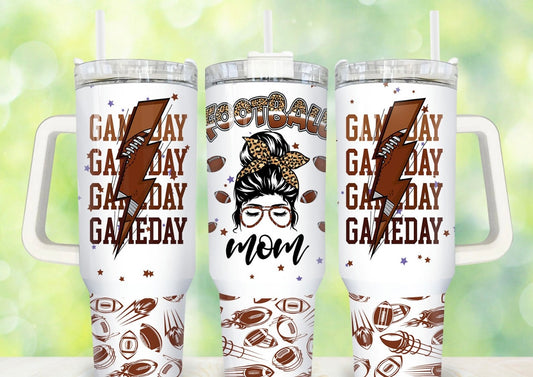 Football Mom 40oz Dupe Tumbler