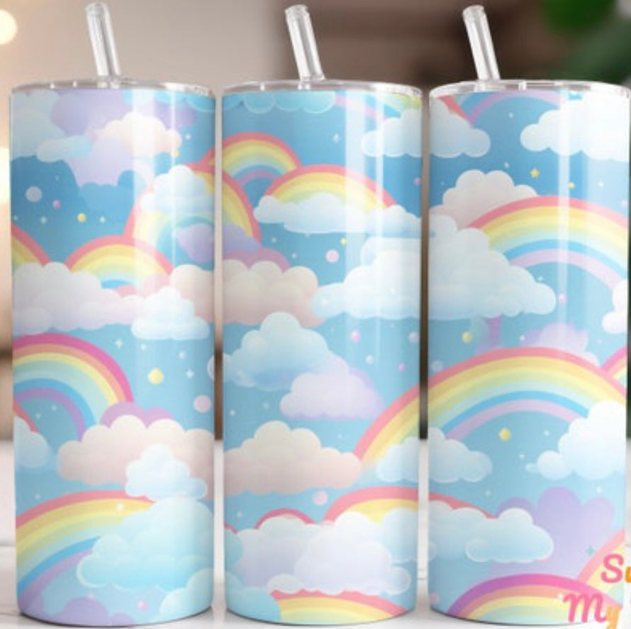 Rainbow Clouds 20oz Tumbler