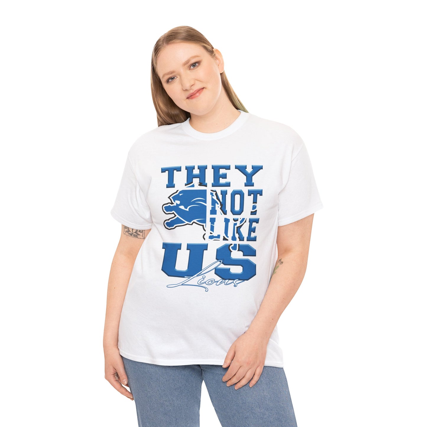 Detroit Lions Football Tee, Lions Fans Shirt, Detroit Lions Unisex Tee, They Not Like Us, Sports Tee, Game Day Shirt