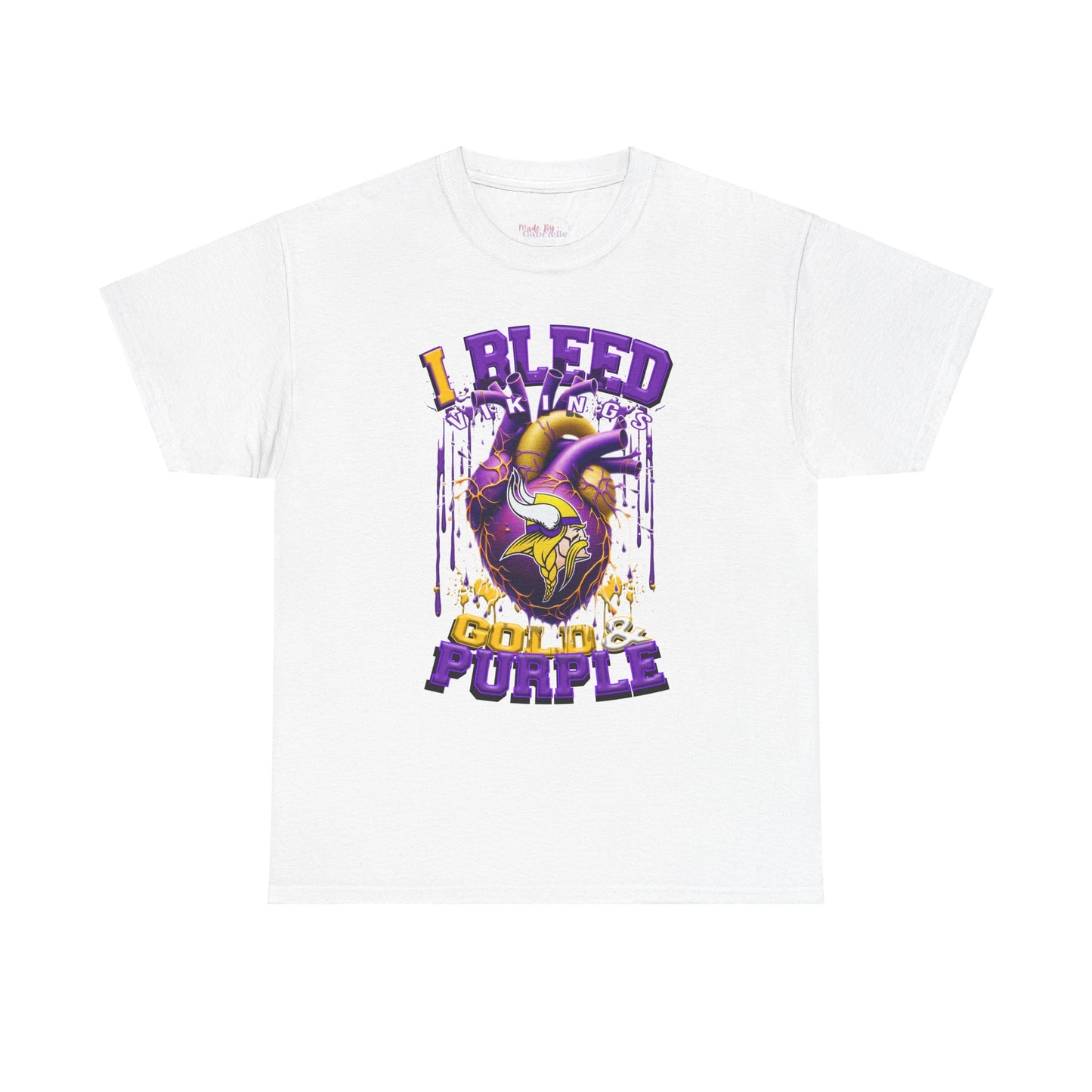 Minnesota Vikings Unisex Tee, I Bleed Gold & Purple, NFL Tshirt, Football Fan Shirt, Sports Tee