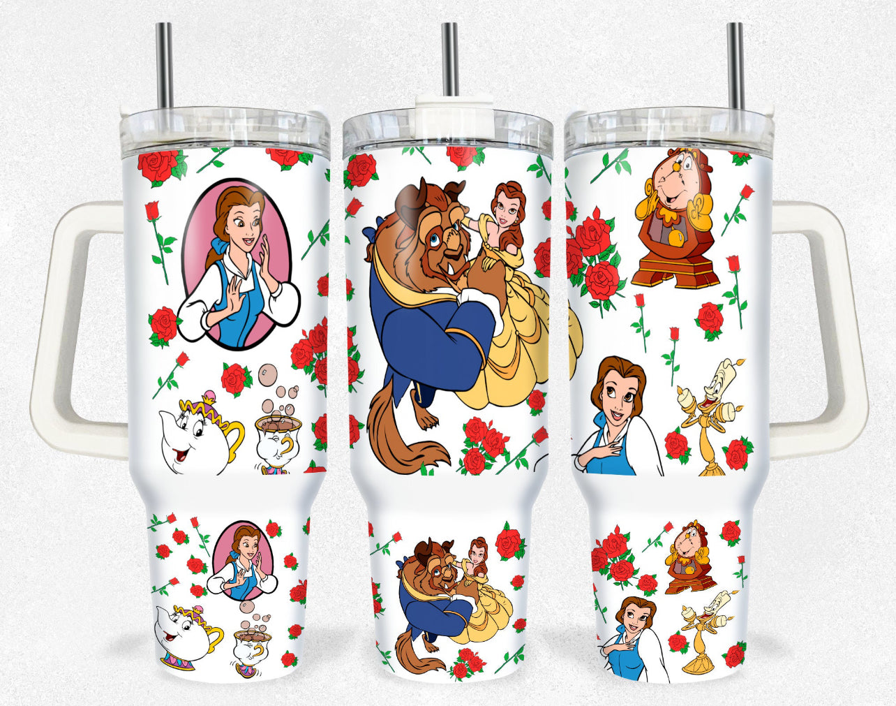 Beauty & Beast 40oz Dupe Tumbler