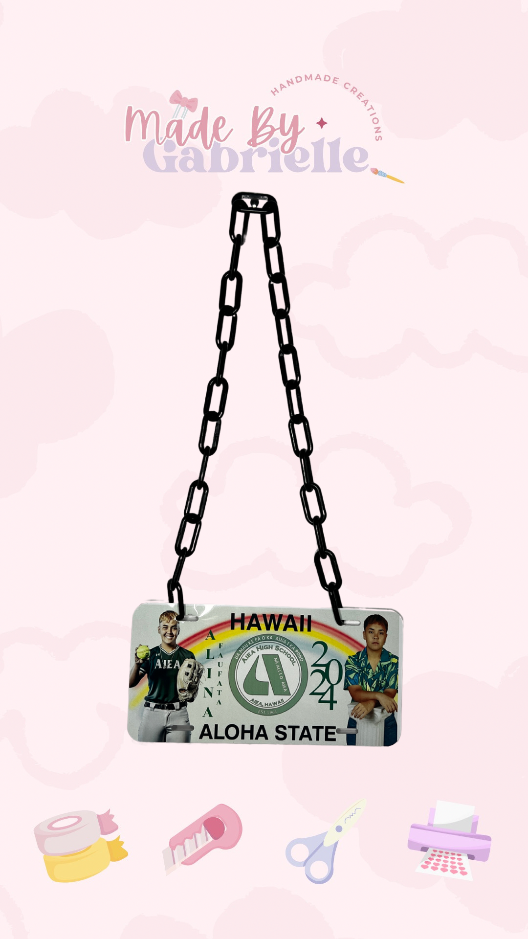 Graduation License Plate Leis