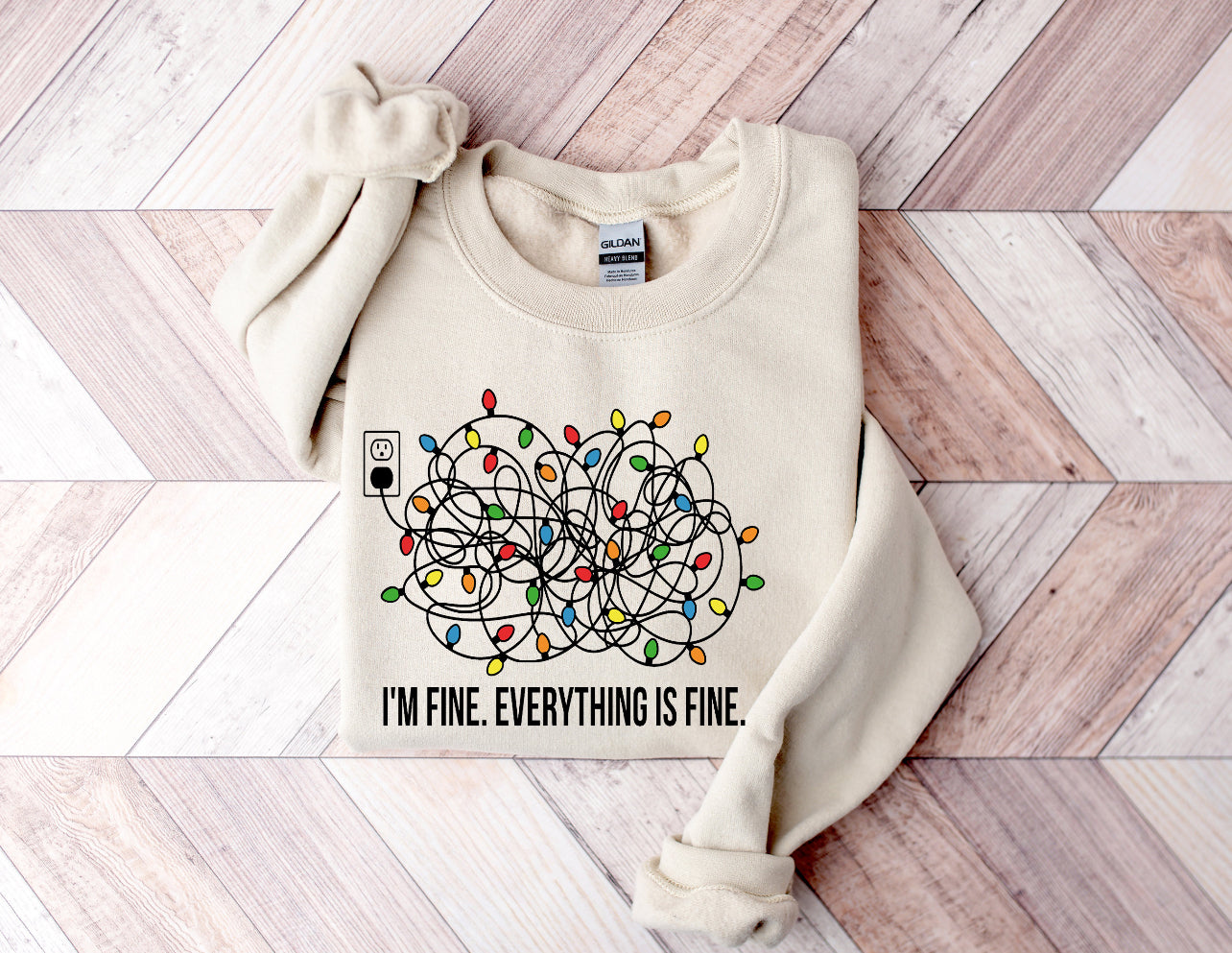 Im Fine - everything’s fine Christmas Sweater