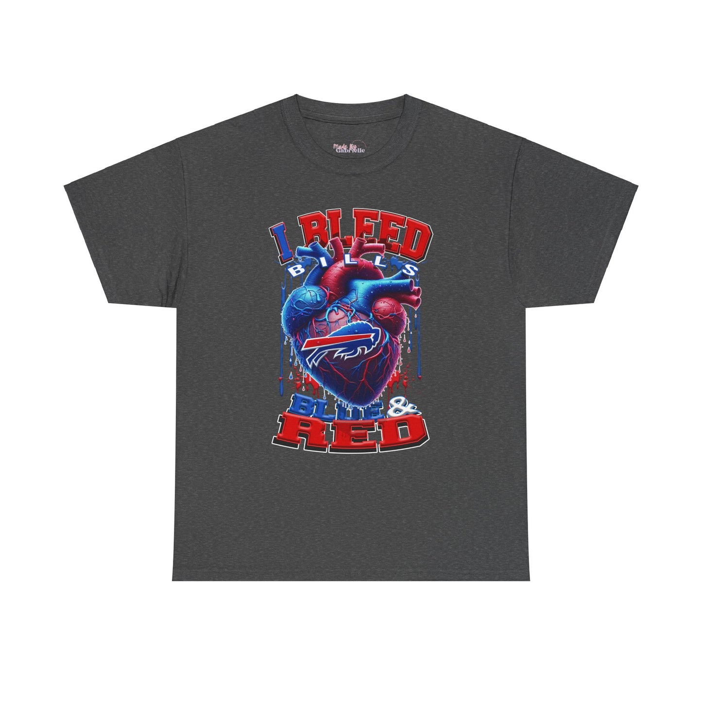 Buffalo Bills Unisex Tee, NFL Tshirt, I Bleed Blue and Red Shirt, Bills Fan Apparel, Football Team Top