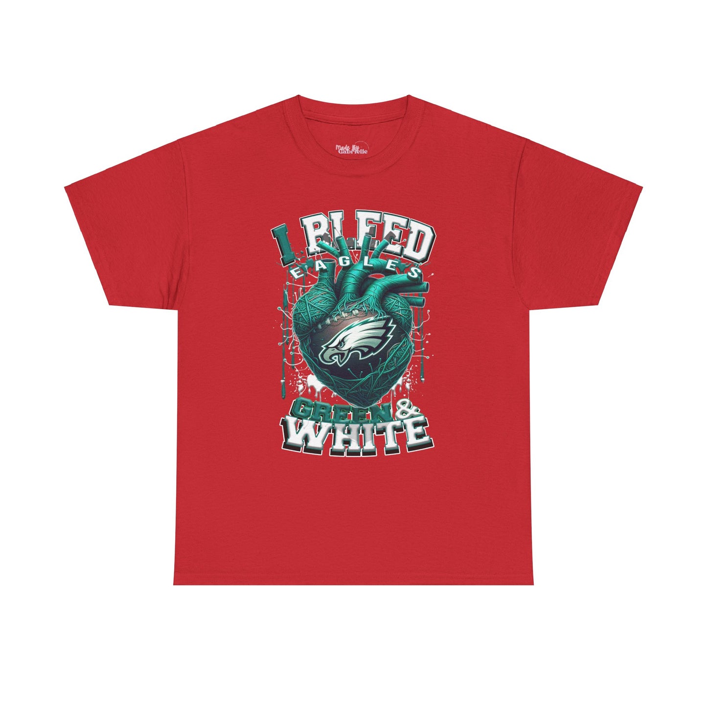 Philadelphia Eagles Unisex Tee, I Bleed Green & White, NFL Tshirt, Football Fan Shirt, Sports Tee