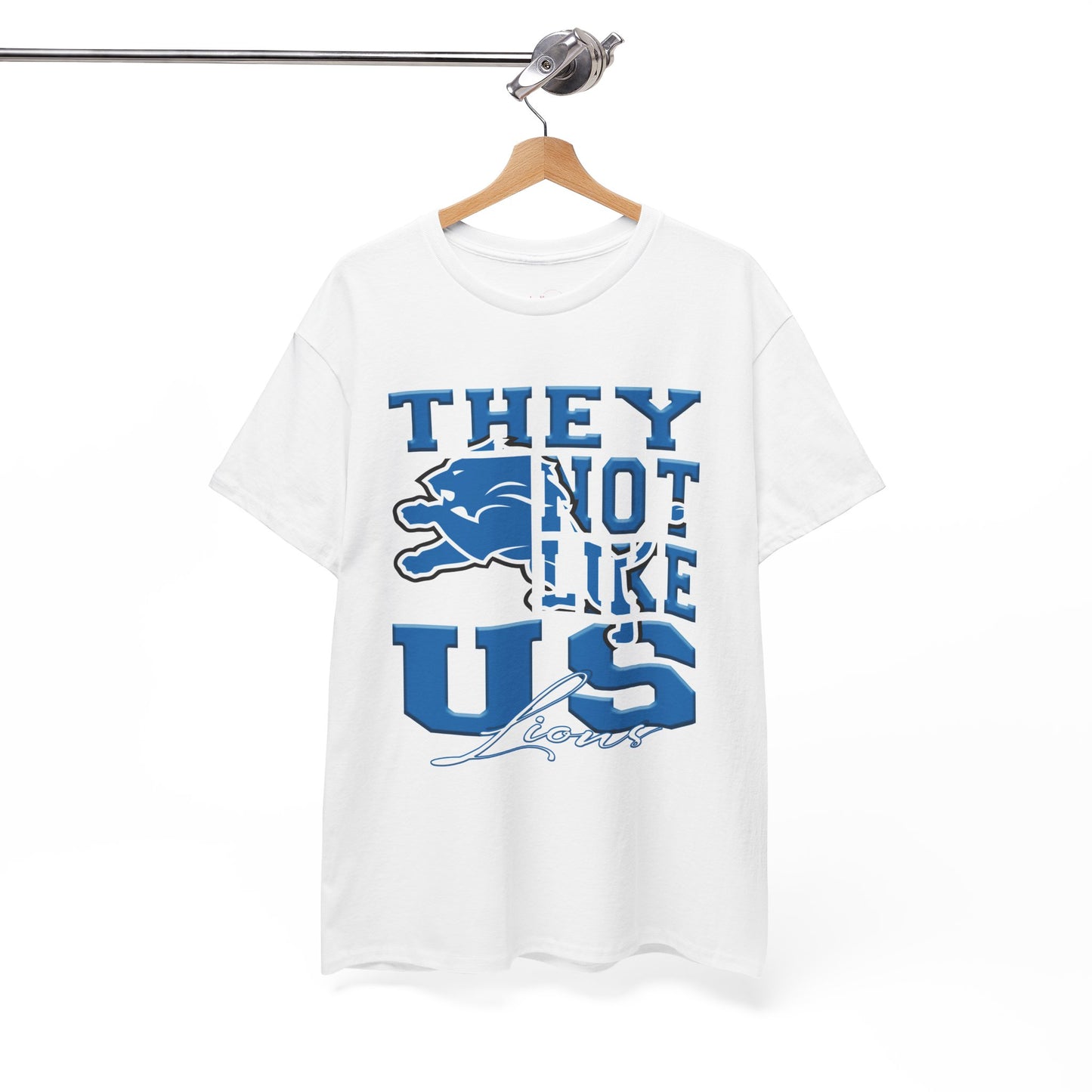 Detroit Lions Football Tee, Lions Fans Shirt, Detroit Lions Unisex Tee, They Not Like Us, Sports Tee, Game Day Shirt