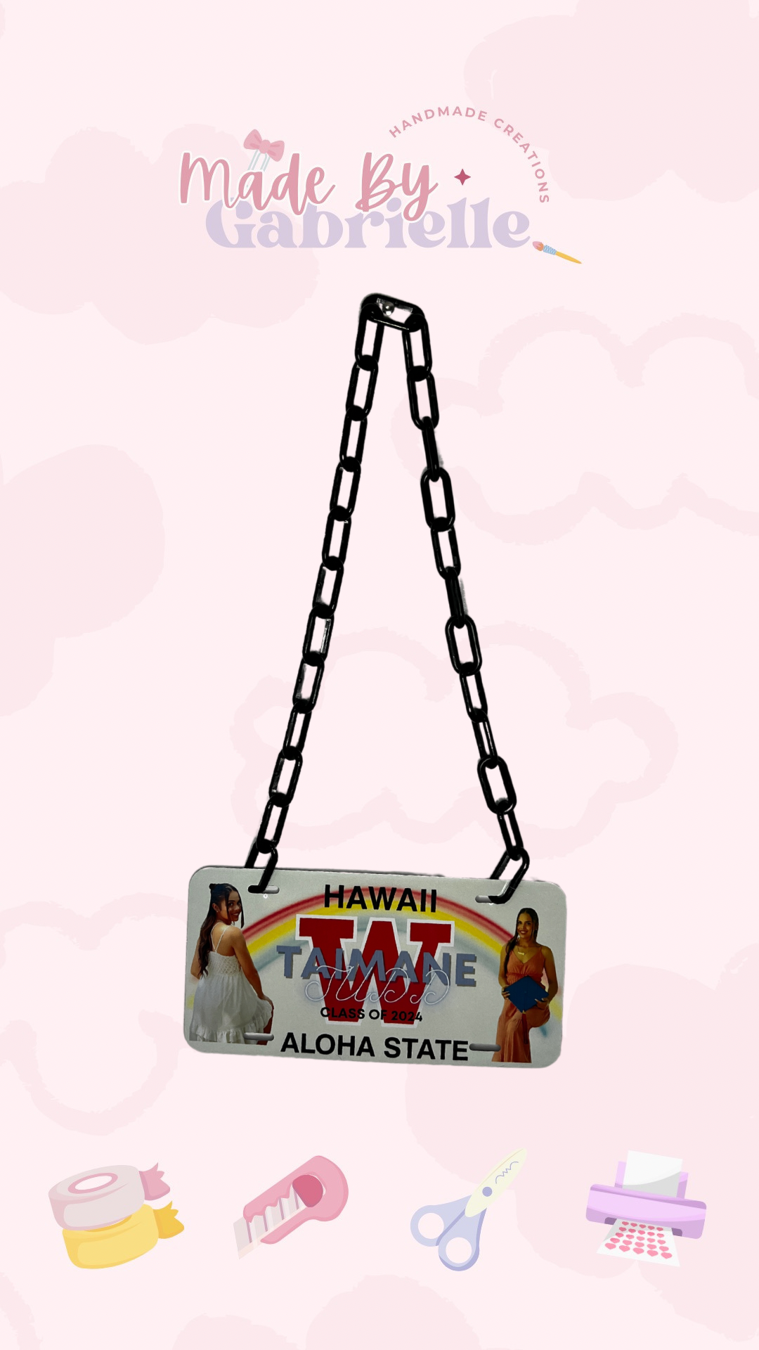 Graduation License Plate Leis