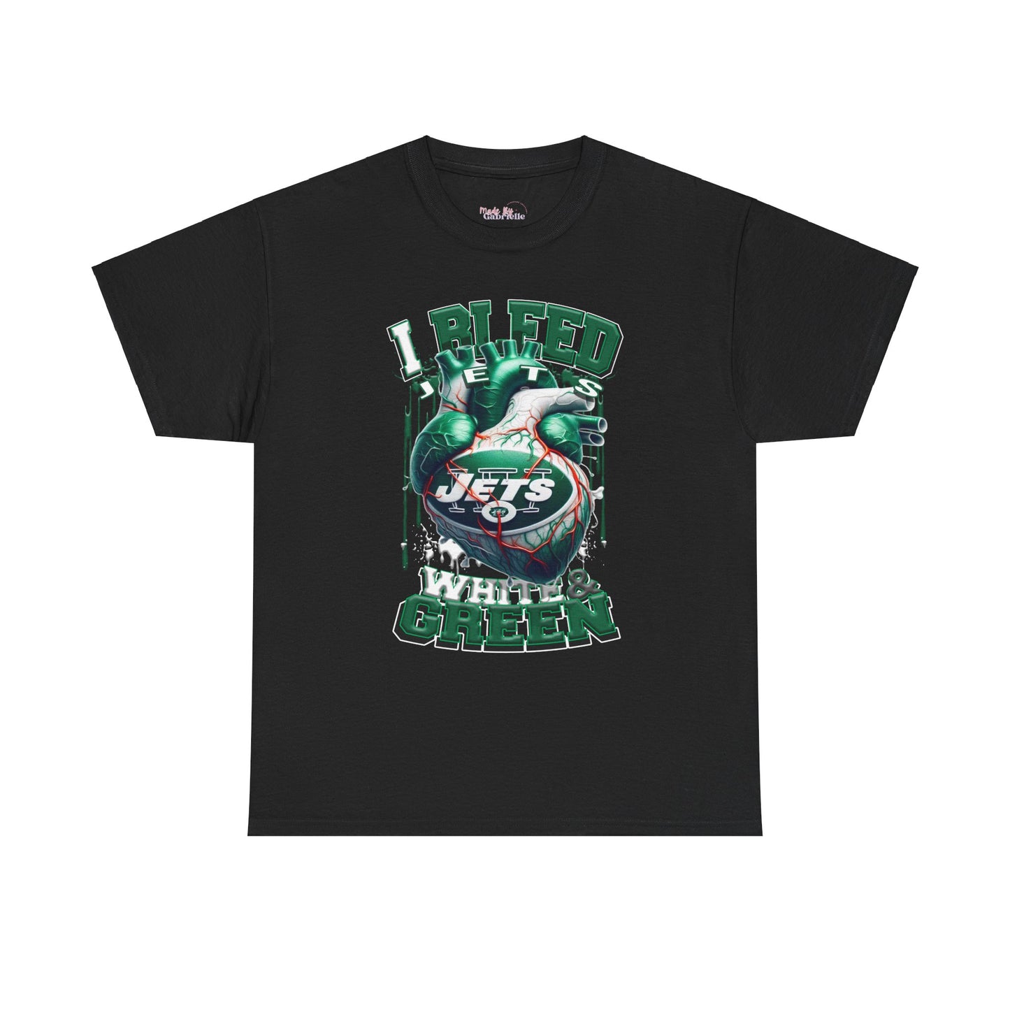 New York Jets Unisex Tee, I Bleed White & Green, NFL Tshirt, Football Fan Shirt, Sports Tee