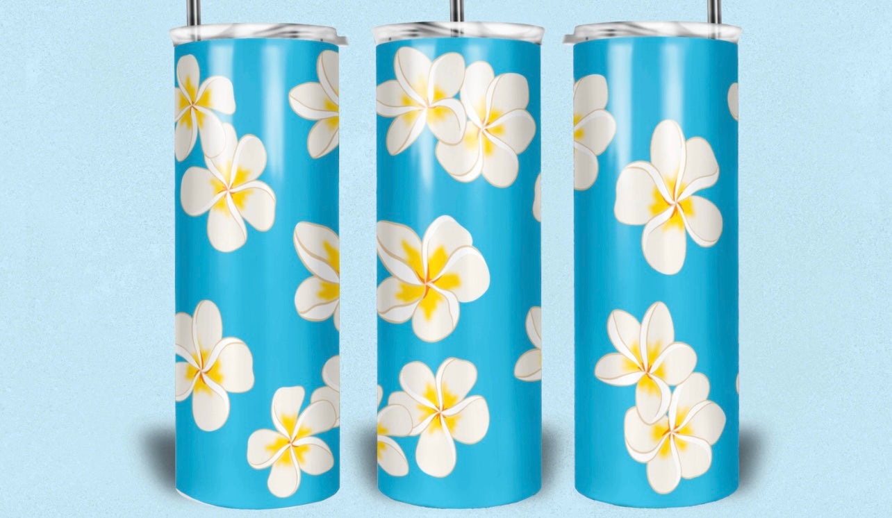 Plumeria Flowers 20oz Tumbler