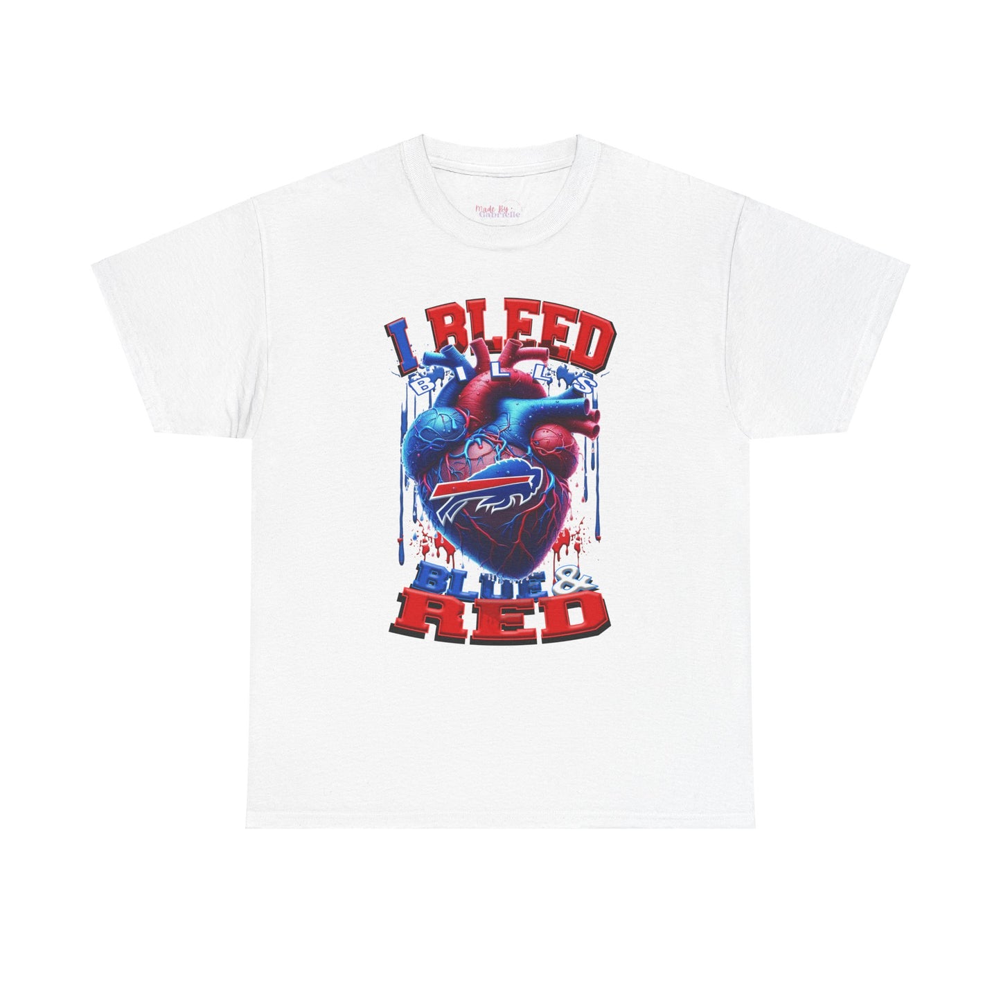 Buffalo Bills Unisex Tee, NFL Tshirt, I Bleed Blue and Red Shirt, Bills Fan Apparel, Football Team Top