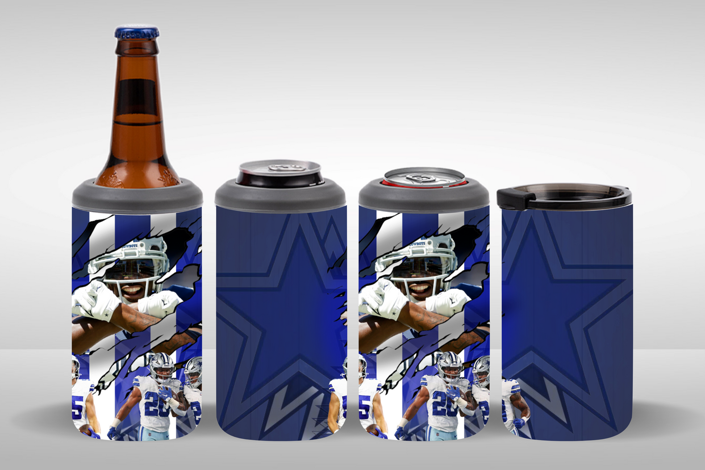 Cowboys 16oz 4-in-1 Beer Koozie