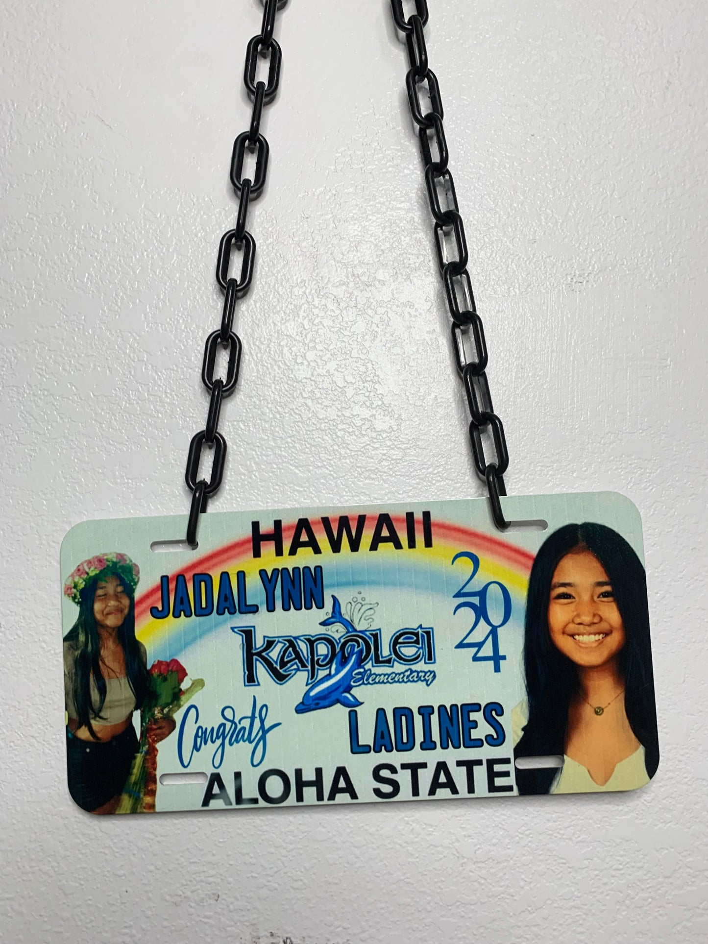 Graduation License Plate Leis