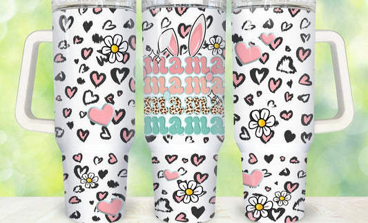 Easter Mama 40oz Dupe Tumbler