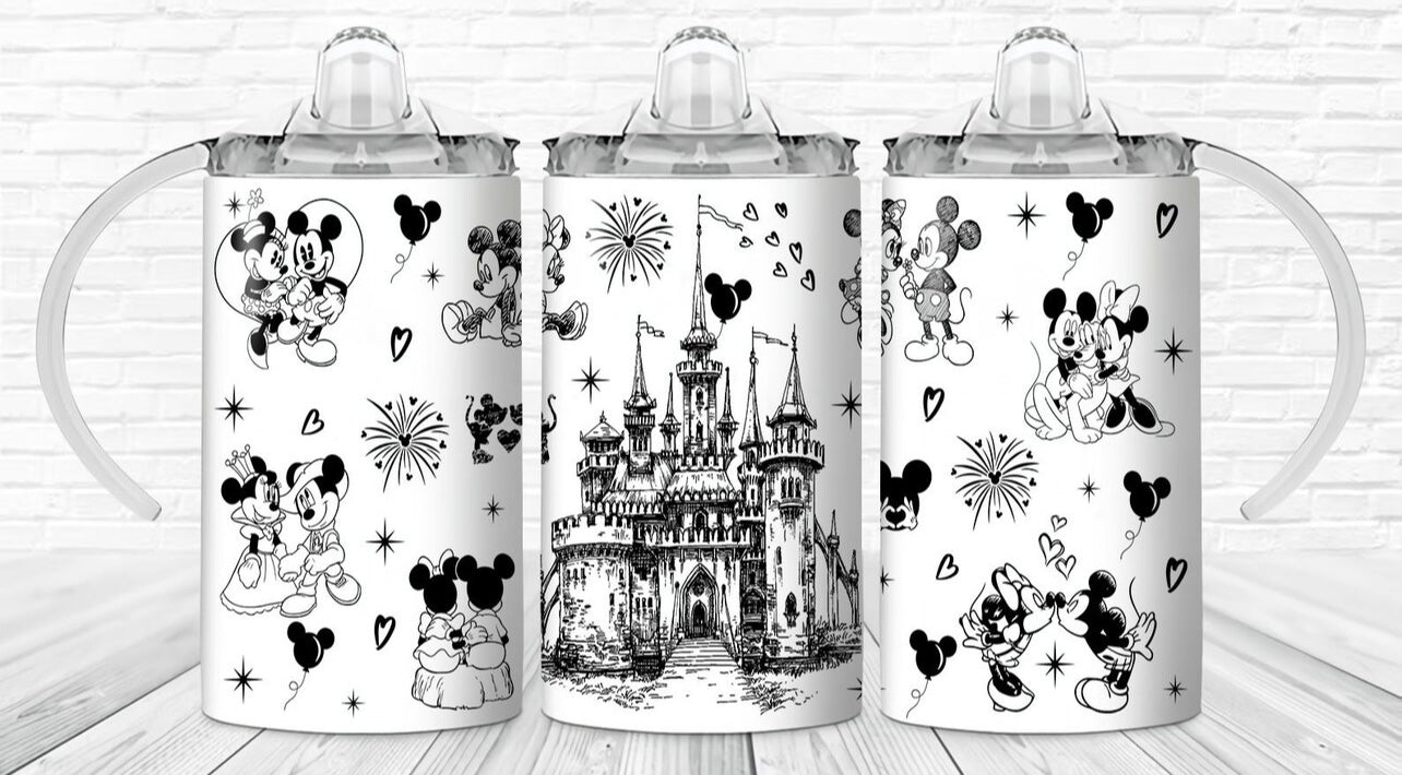 B&W Magical Castle 12oz 2-in-1 Sippy Cup