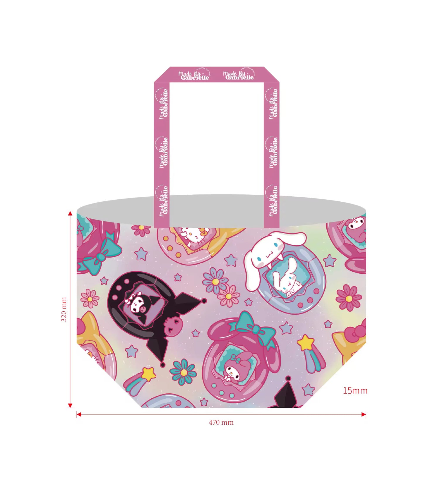 Mini Tamagotchi Sanrio Tote Bag