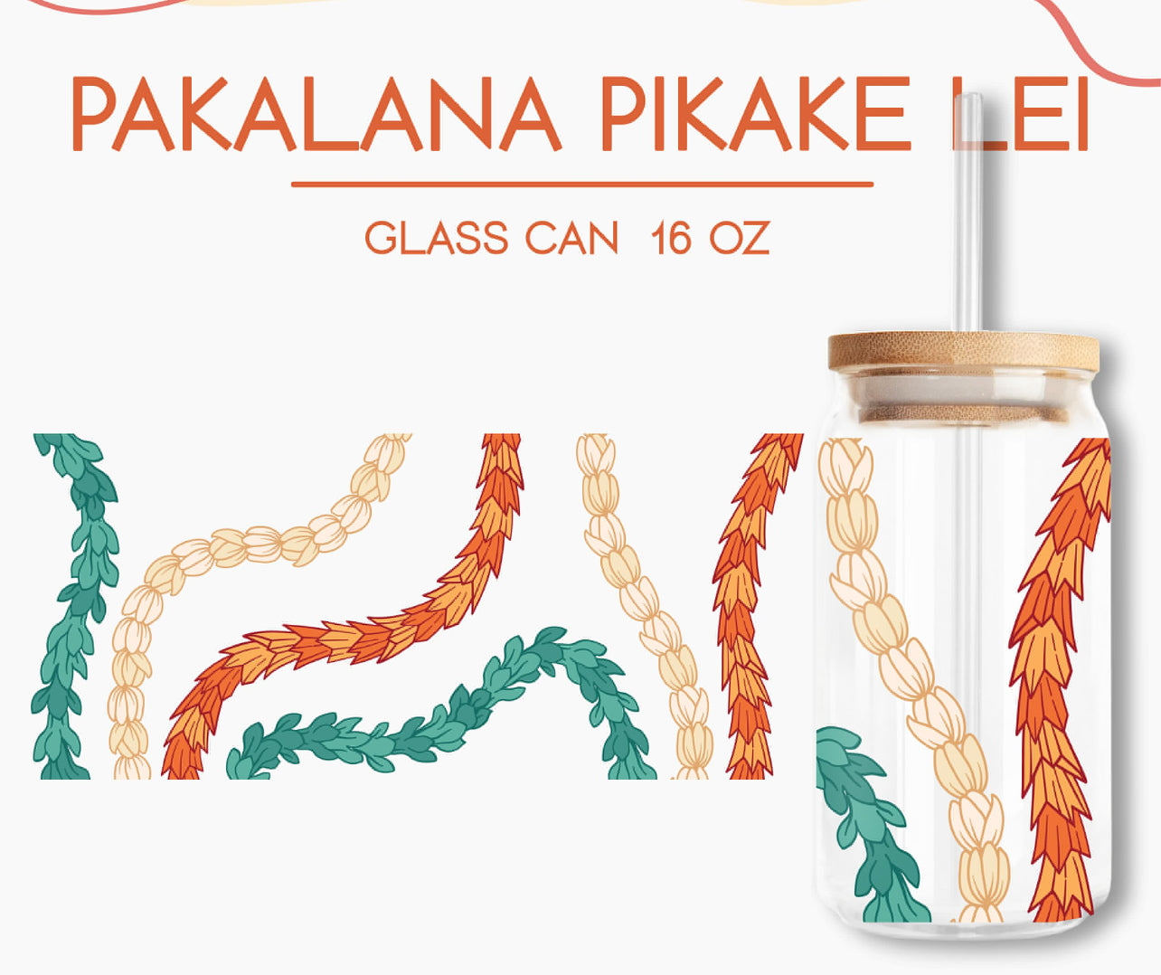 Pakalana Pikake Lei 16oz Glass Can