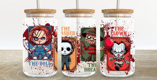 Villain Friends 16oz Glass Can