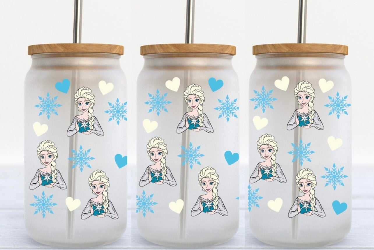 Elsa 16oz Glass Can