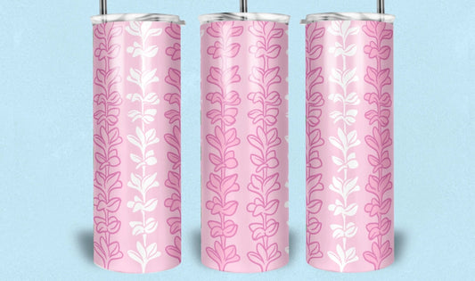 Pink Plumeria Lei 20oz Tumbler