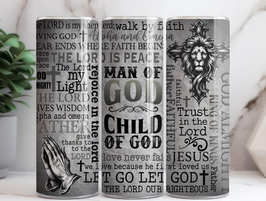 Man of God 20oz Tumbler